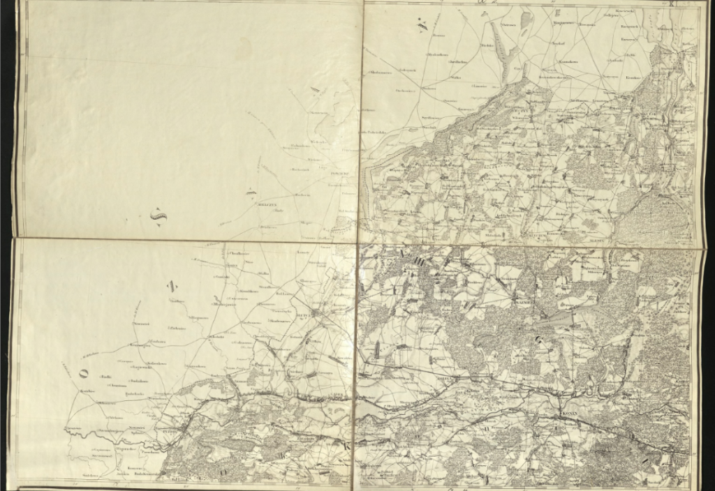 Topograficzna Karta Królestwa Polskiego wyd. w r. 1843 z datą 1839. 