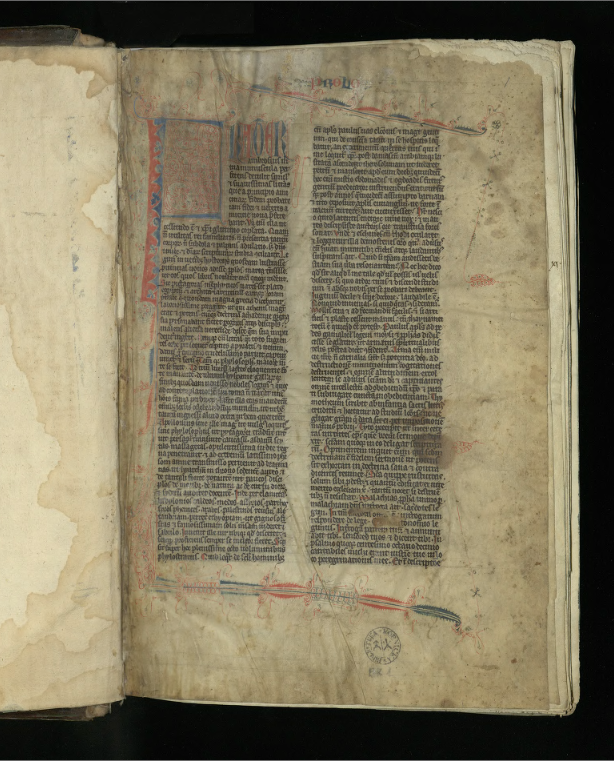 Rękopis ten powstał w XIV  w., więc może pochodzić jeszcze z Łekna